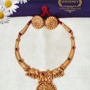 Shreemey Antique Elephant Necklace