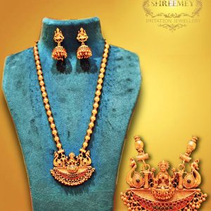 Shreemey Fancy Lakshmi Pendant Mala Necklace