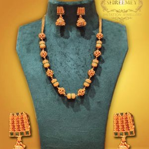 Shreemey Fancy Short Matar Mala Necklace