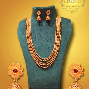 Shreemey Five Line Ashtapailu Mala Necklace