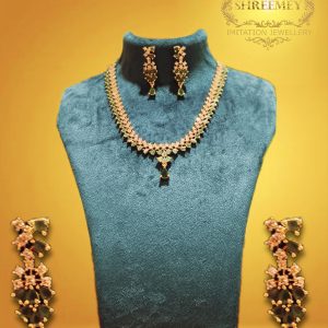 Shreemey Heera Panna Necklace
