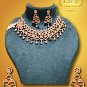 Shreemey Pink Moon AD Necklace