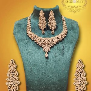 Shreemey Royal Floral AD Necklace