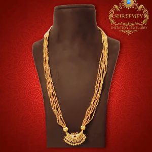 Shreemey Maharashtrian Jondhale Mani Mala with Chandra Pendant