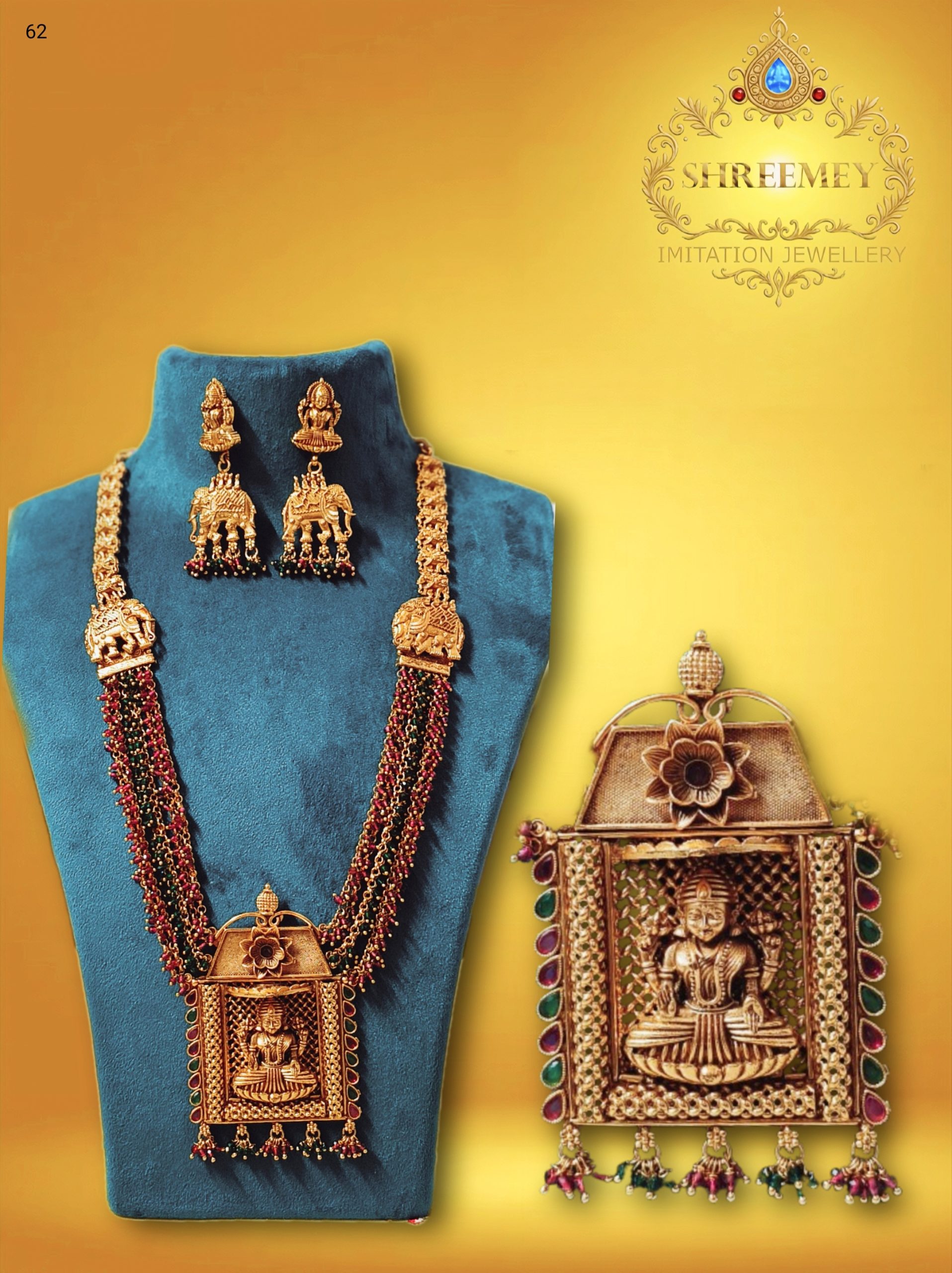 Shreemey Temple Lakshmi Necklace