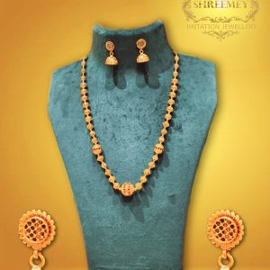 Shreemey Single Line Fancy Mala Necklace 2