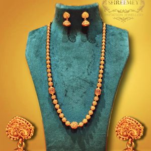 Shreemey Single Line Fancy Mala Necklace
