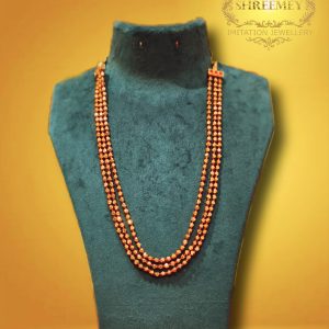 Shreemey Three Line Ashtapailu Mala Necklace