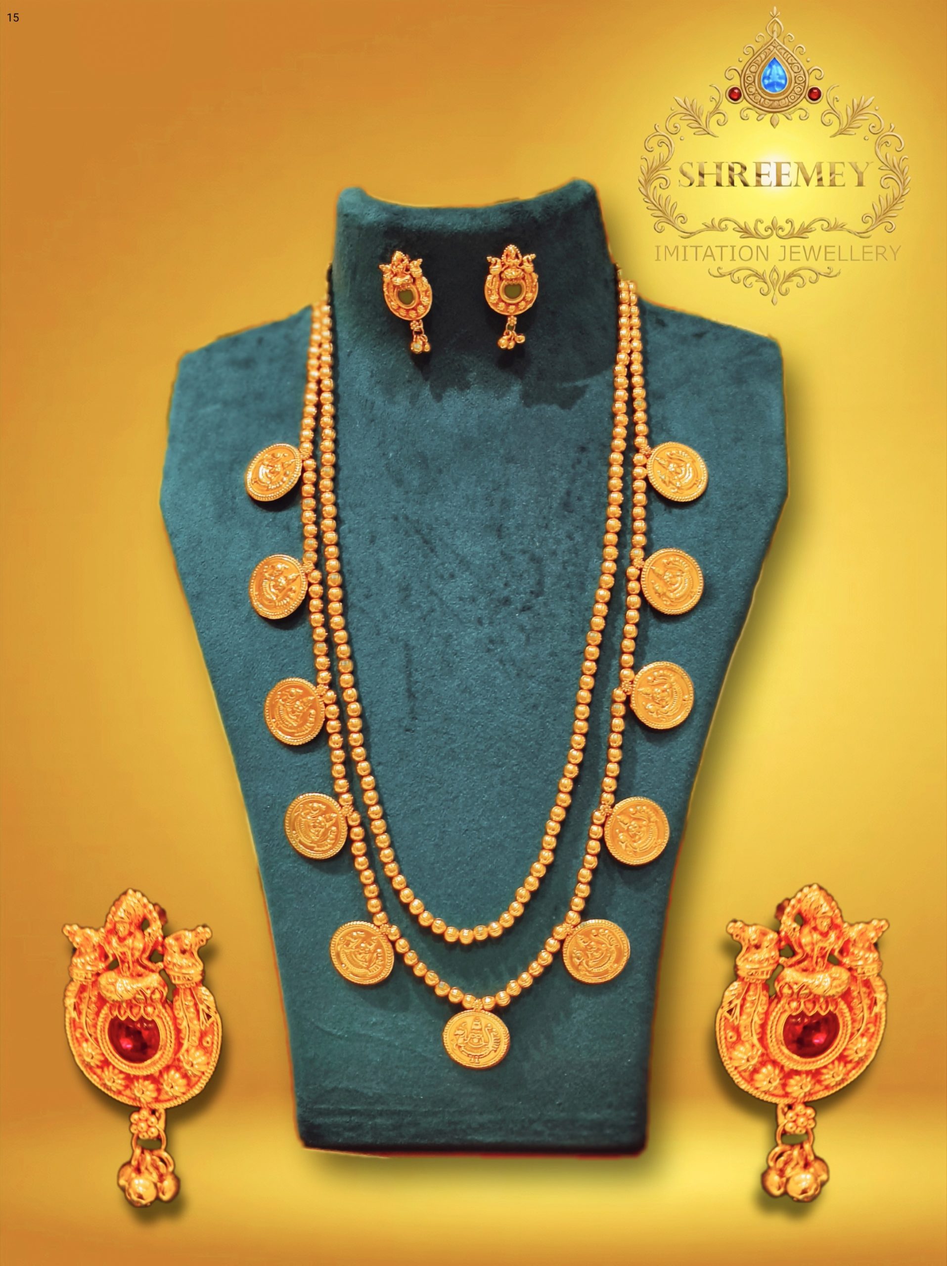 Shreemey Two Line Long Putali Necklace