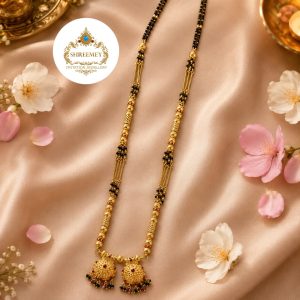 Long Mangalsutra (Gold Finish)