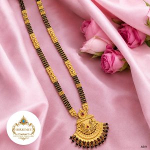 Long Mangalsutra ( Gold Finish)