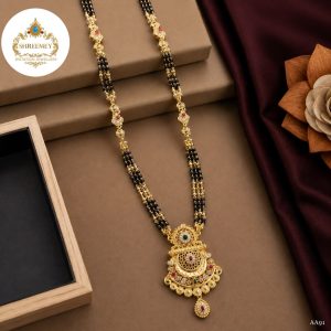 Long Mangalsutra (Gold Finish)