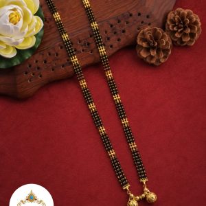 Long Mangalsutra (Gold Finish)